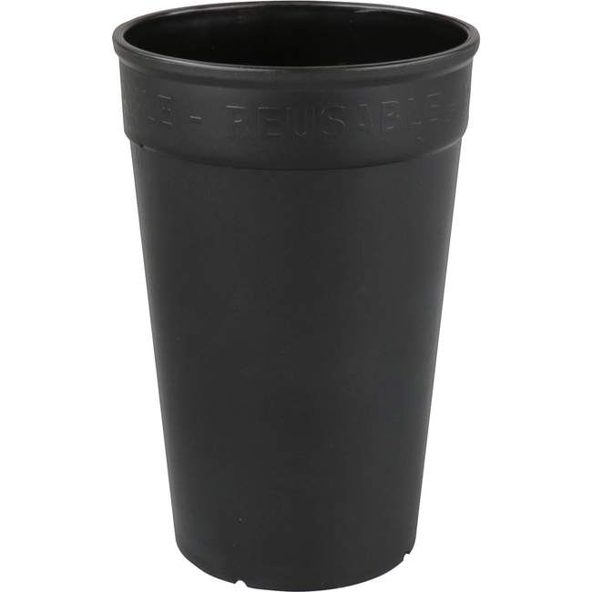 ÖkoCup - | Beker | PP | reusable | 300ml | zwart | 20 stuks