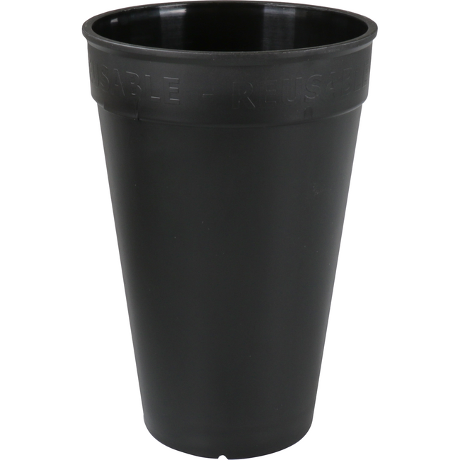 ÖkoCup -  | Beker | PP | reusable | 400ml | zwart | 80 stuks