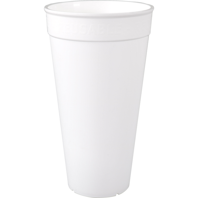 ÖkoCup - | Beker | PP | reusable | 500ml | wit | 20 stuks