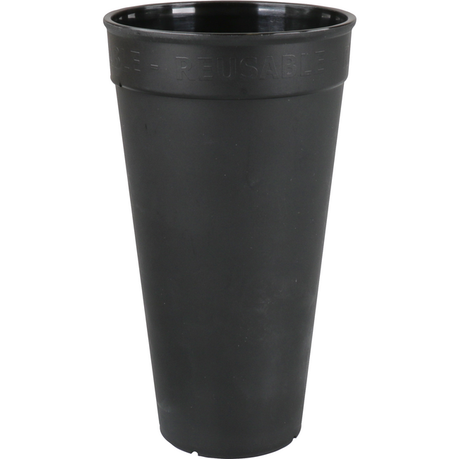 ÖkoCup - | Beker | PP | reusable | 500ml | zwart | 20 stuks