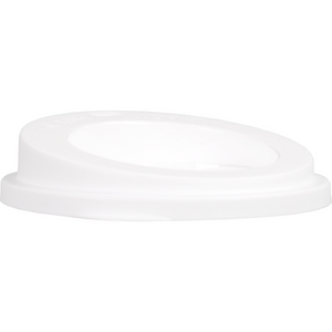 ÖkoCup -  Deksel | PP | rond | reusable | met drinkgat | Ø90mm | wit | 80 stuks