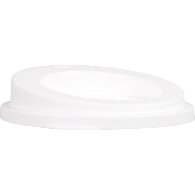 ÖkoCup -  Deksel | PP | rond | reusable | met drinkgat | Ø90mm | wit | 80 stuks