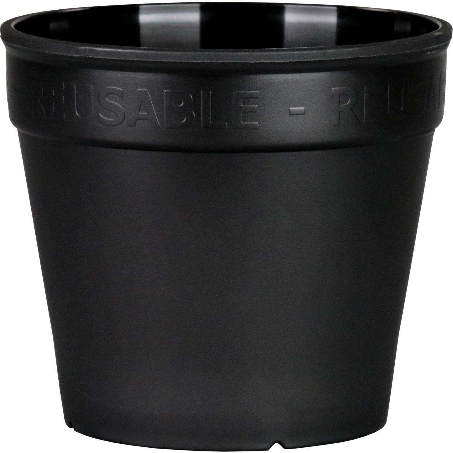 Ökocup - | Tasse | Pp | Wiederverwendbar | 150 ml | 70 mm | Schwarz | 20 Teile