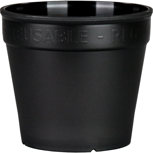 ÖkoCup - | Beker | PP | reusable | 150ml | 70mm | zwart | 20 stuks