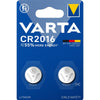 Varta -  knoopcel Lithium CR2016, blister van 2 stuks