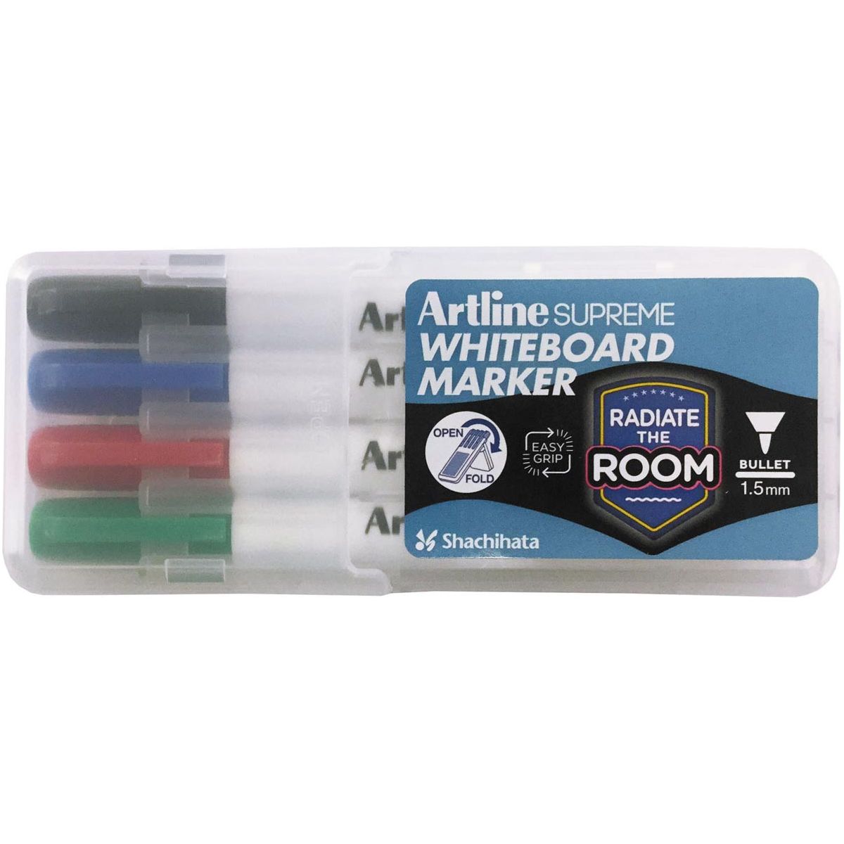 Artline - Supreme whiteboardmarker, etui van 4 stuks, assorti