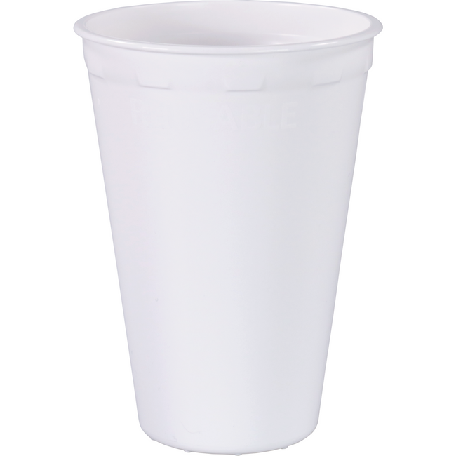 Depa -  | Beker | PP | reusable | automaatgeschikt | 180ml | 7.5oz | Ø70.3mm | wit | 360 stuks