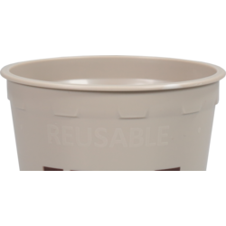 Depa - | Beker | I´M a HOT cup | PP | reusable | automaatgeschikt | 180ml | 7.5oz | 96mm | taupe | 40 stuks