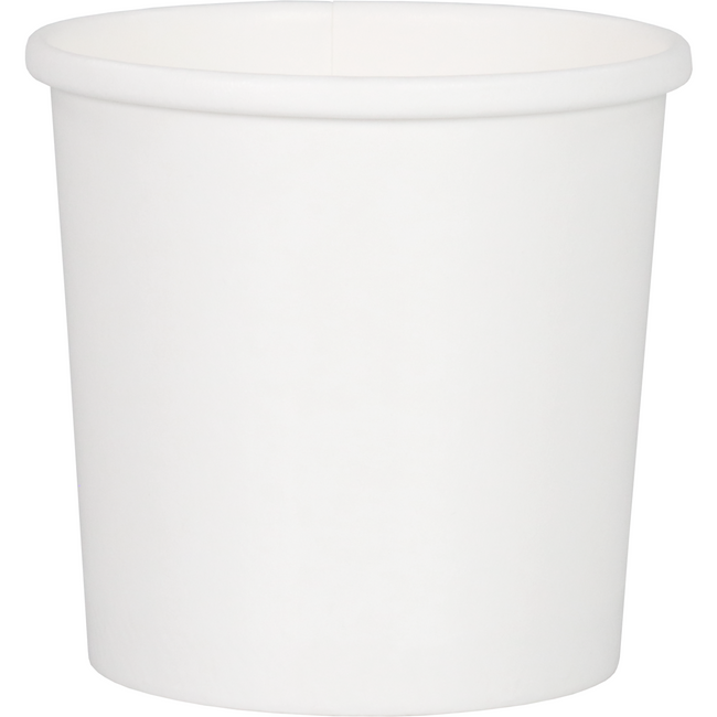 Dépa - | Tasse à soupe | Carton + PE | 300 ml | 12 onces | 86 mm | blanc | 500 pièces