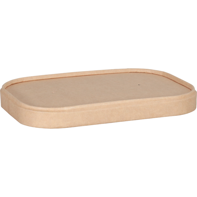 Depa - Couvercle | contenant repas | Carton + PP | 169x117x marron | 300 pièces