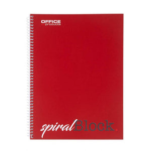 OFFICE products -   spiraalschrift, A4, 80 blad, gelijnd