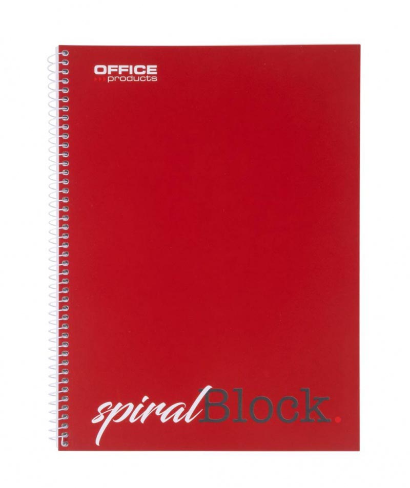 OFFICE products -   spiraalschrift, A4, 80 blad, gelijnd