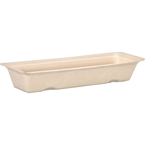 Depa -  Bak | Bagasse (suikerrietpulp) | A16 | snackbak | 200x72x32mm | naturel | 800 stuks