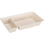 Depa - Bak | Bagasse (suikerrietpulp) | A20 | snackbak | 20.5x12x3.6cm | naturel | 50 stuks