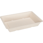 DEPA - BAK | Bagasse (Zuckerrohrzellstoff) A50 | Snackbehälter 20.2x14x3.6cm | Natürlich | 50 Stück