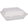 Depa -  Bak | Bagasse (suikerrietpulp) | 3-vaks | 1200ml | maaltijdbox | 23x23x7.8cm | wit | 200 stuks