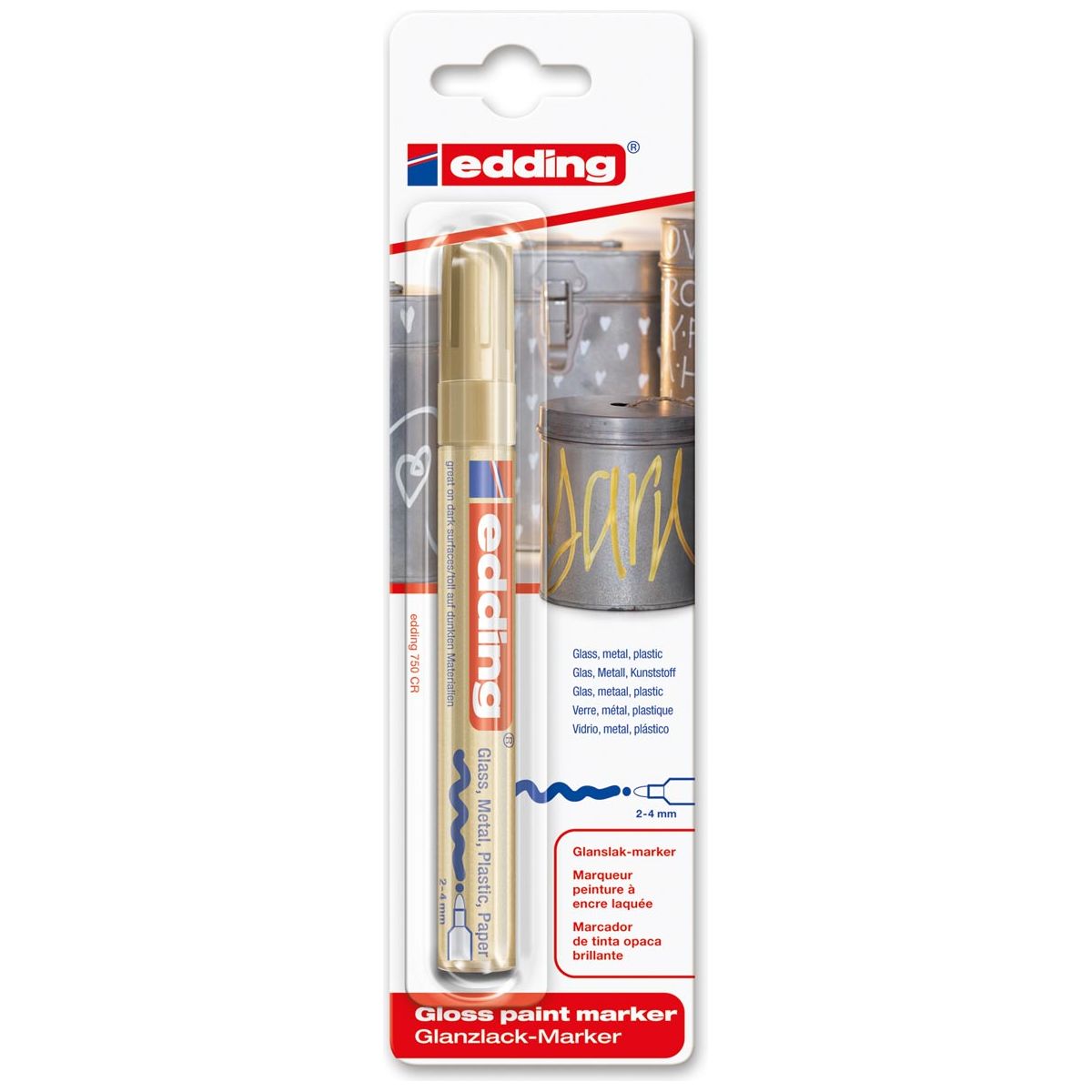 Edding - Marqueur de peinture E -750 Gold