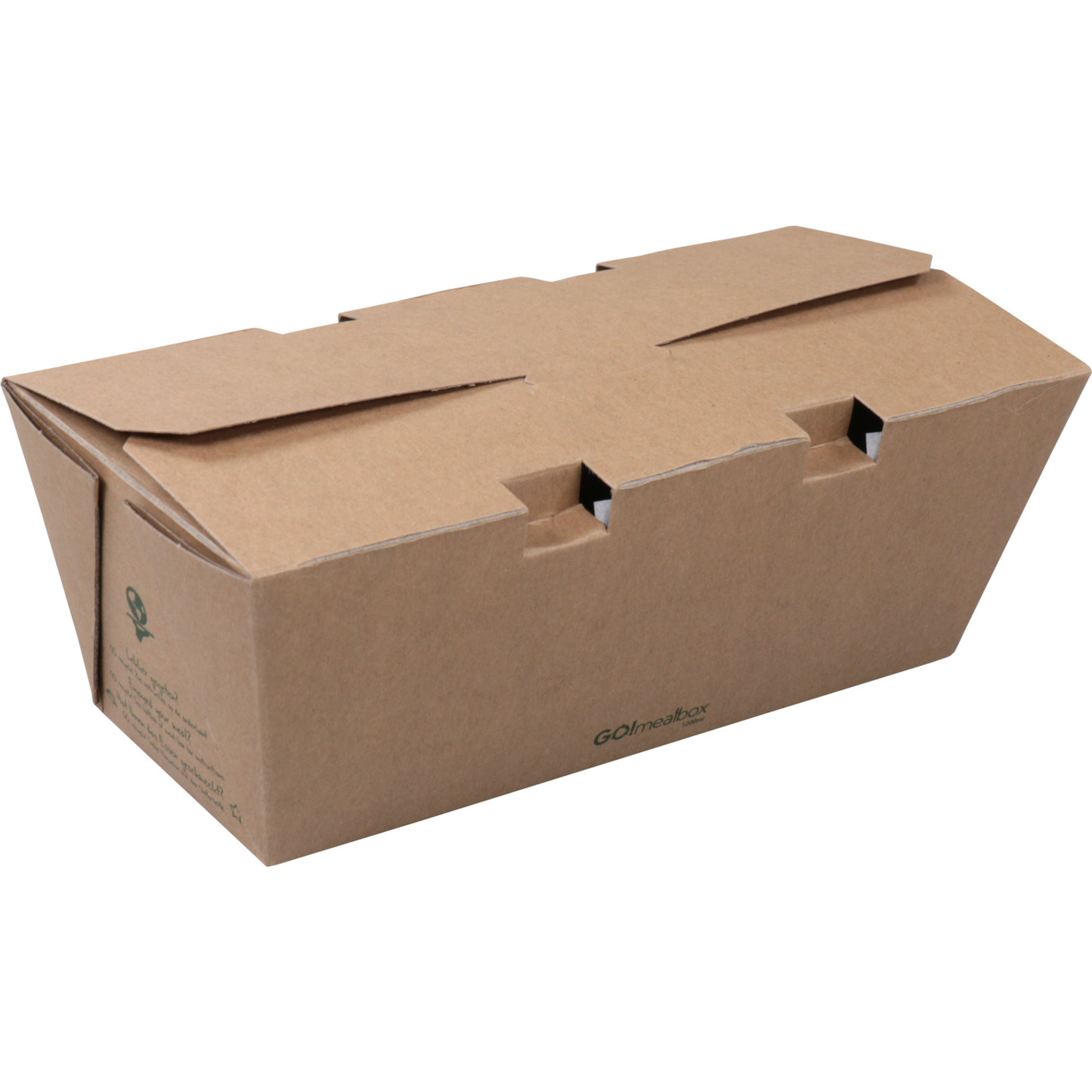 Fonkels - Go!Mealbox | 1200ml | 21x10x7.5cm | karton | bruin | 300 stuks