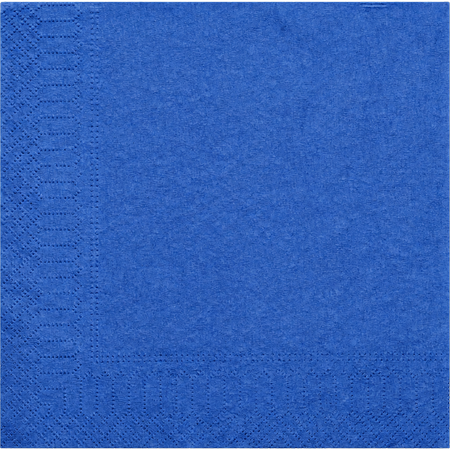 Klika -  Servet | 1/4 vouw | 2-laags | 33x33cm | cellulose | 20 pakken à 100 stuks | blauw | 2000 stuks
