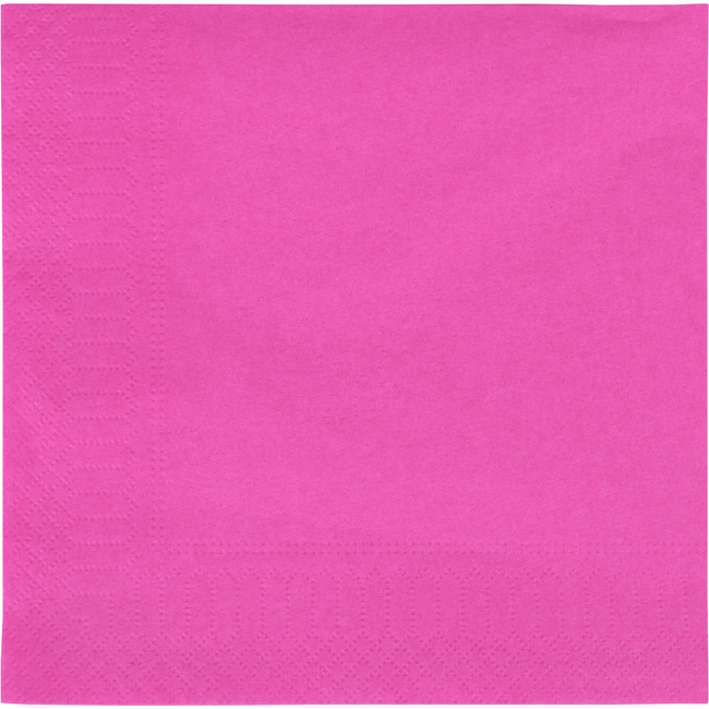 Klika - Servet | papier | 2-laags | 33x33cm | fuchsia | 100 stuks