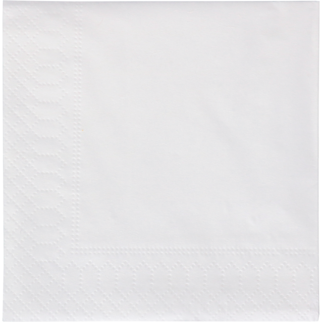 Klika -  Servet | 1/4 vouw | 2-laags | 24x24cm | papier | wit | 2400 stuks
