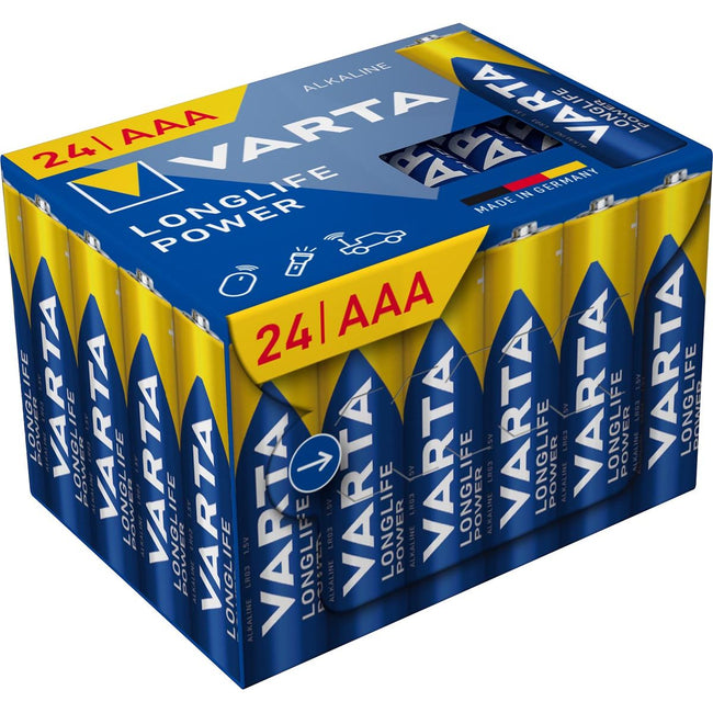 Varta -  batterij Longlife Power AAA, pak van 24 stuks