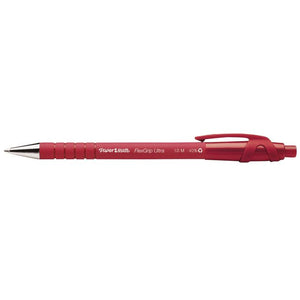 Paper Mate -  Balpen papermate flexgrip ultra m rood | 12 stuks
