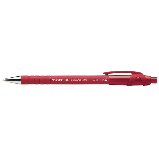 Paper Mate - Kugelschreiber Flexgrip Ultra mittelrot | 12 Stück