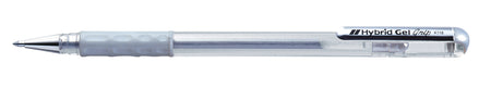 Pentel - Gel Writer K118 Grip M Argent | 12 pièces