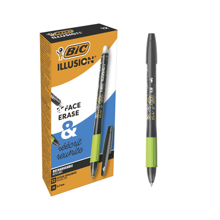 BIC - Gelwriter Gel-ocity illusion médium noir