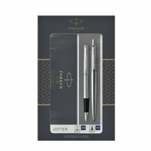 Parker -  Balpen en vulpen  jotter ct m rvs