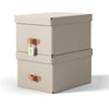 Leitz -  Puro opbergdoos, medium, ft A4, 17 liter, beige, pak van 2 stuks