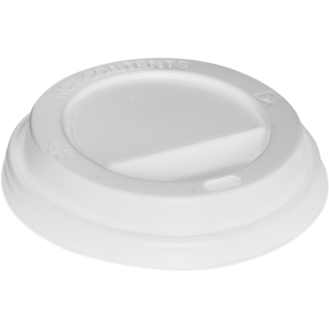 DEPA - LID | PS | Round | avec trou de consommation Ø90 mm | Blanc | 1000 pièces