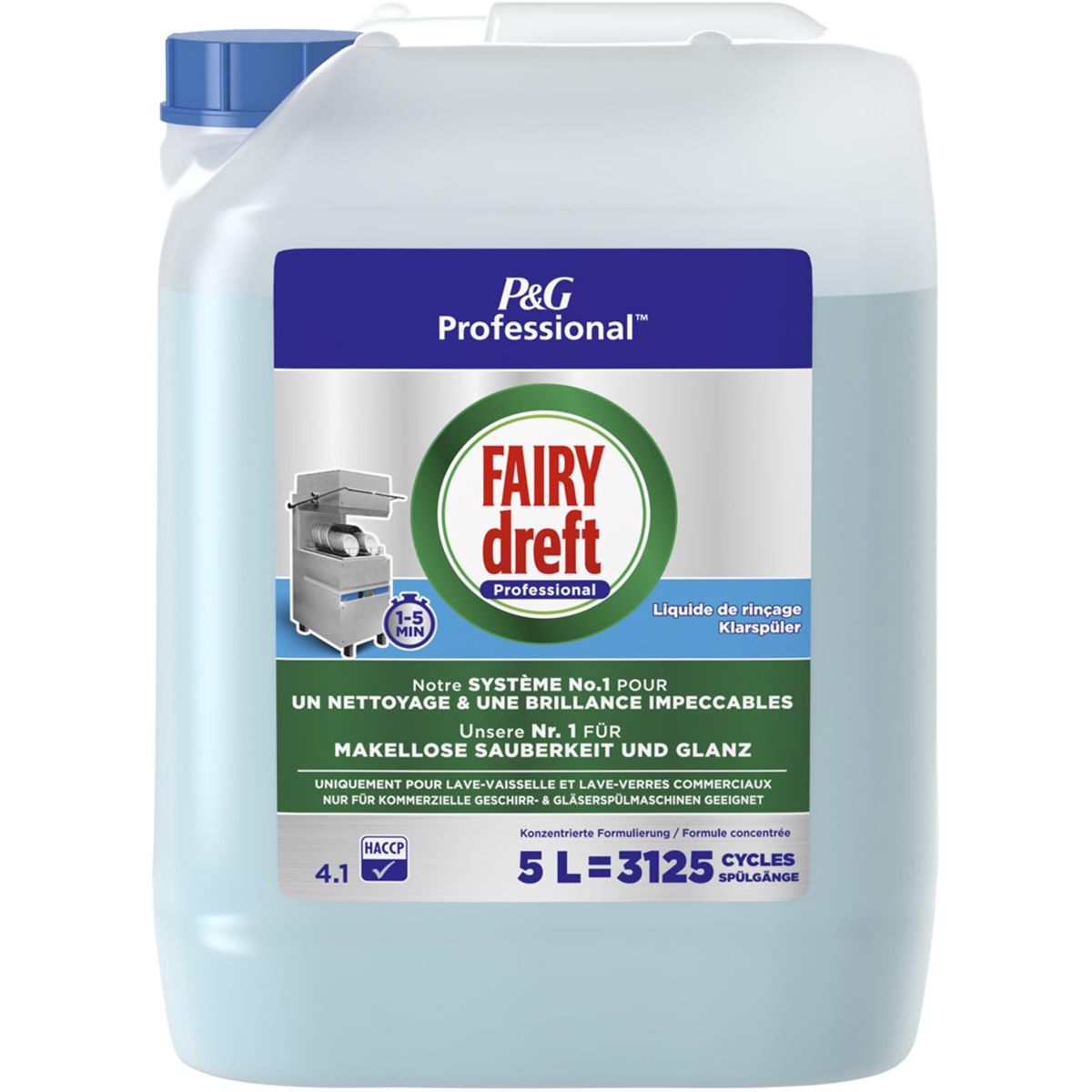 Dref - Iry Dreft Professional Rinse Lance Agent, 5 L Bouteille