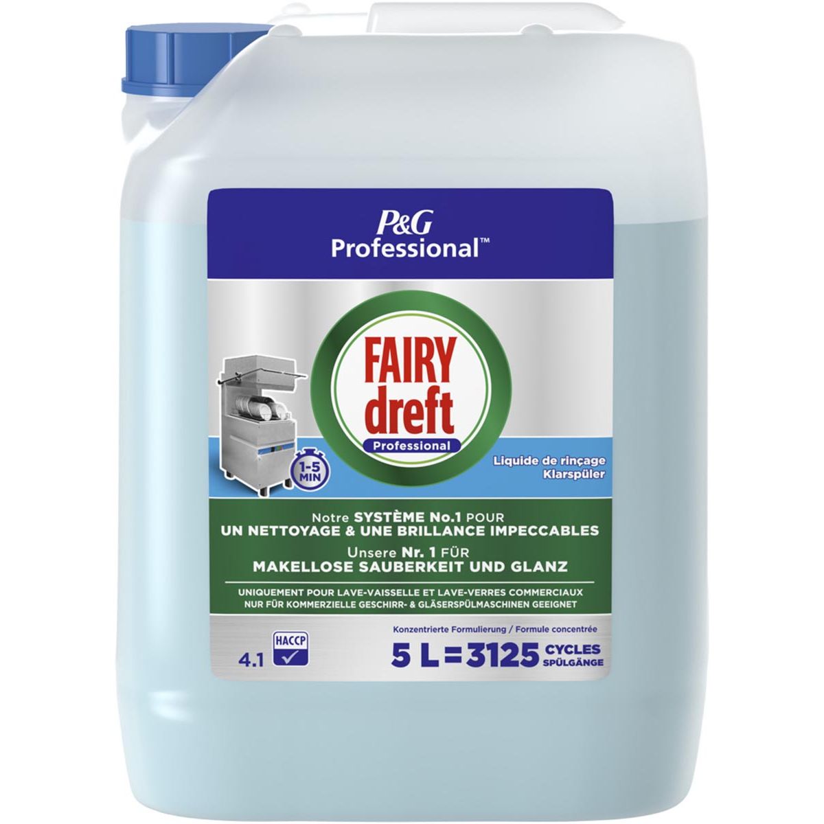Dreft -  IRY  Professional spoelglansmiddel, fles van 5 l