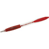 Bic - Stylo bille Atlantis classic grip clic moyen rouge