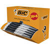 Bic - Stylo bille Atlantis classic grip clic M noir pack économique 30+6 offerts