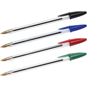 Bic - Stylo bille cristal m rouge | 50 pièces