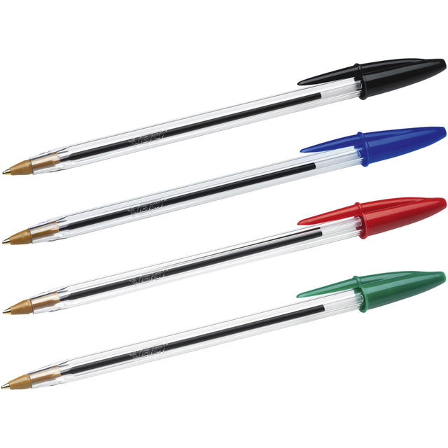 Bic - Stylo bille bic cristal m bleu | 50 pièces