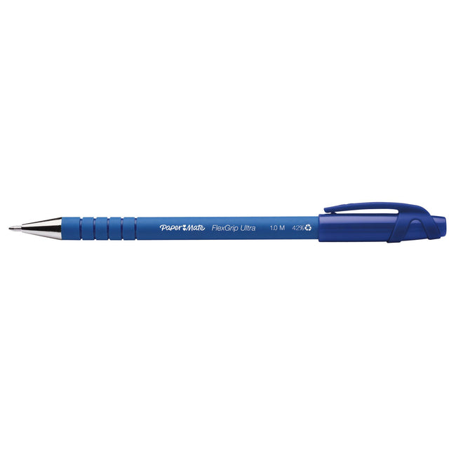 Paper Mate - Flexgrip Ultra Kugelschreiber mittelblau | 12 Stück