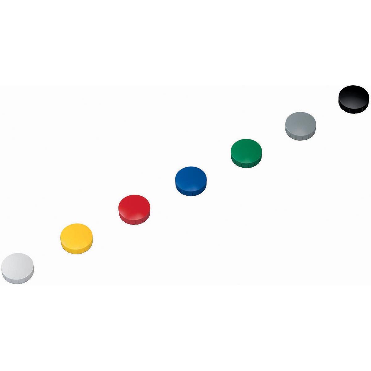 Maul -  magneet Solid, 24 mm, trekkracht 600 gr, doos van 10 stuks, assorti