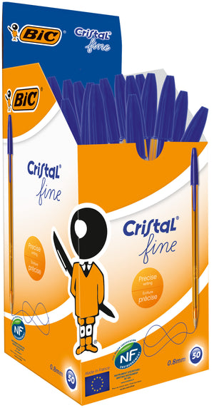 BIC -  Balpen  cristal f blauw | 50 stuks