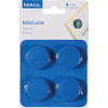 Maul - Magnet Solid, 32 mm, Zugkraft 800 gr, Blister mit 4 Stück, blau