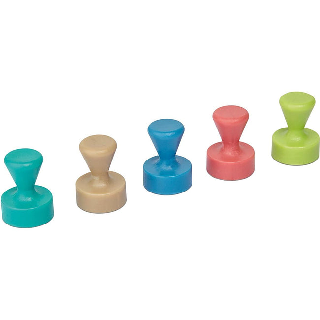 Maul -   neodymium kegelmagneet, 12 mm, trekkracht 1,5kg, voor whitebord, assorti, blister van 10 stuks