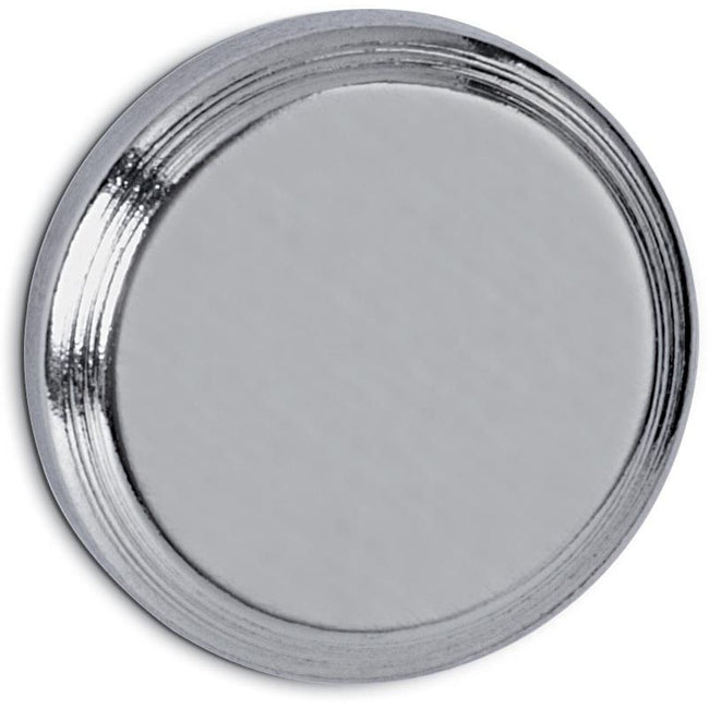 Maul -  neodymium schijfmagneet, 16 mm, trekkracht 5 kg, voor glas- en whitebord, zilver, blister van 1 stuk