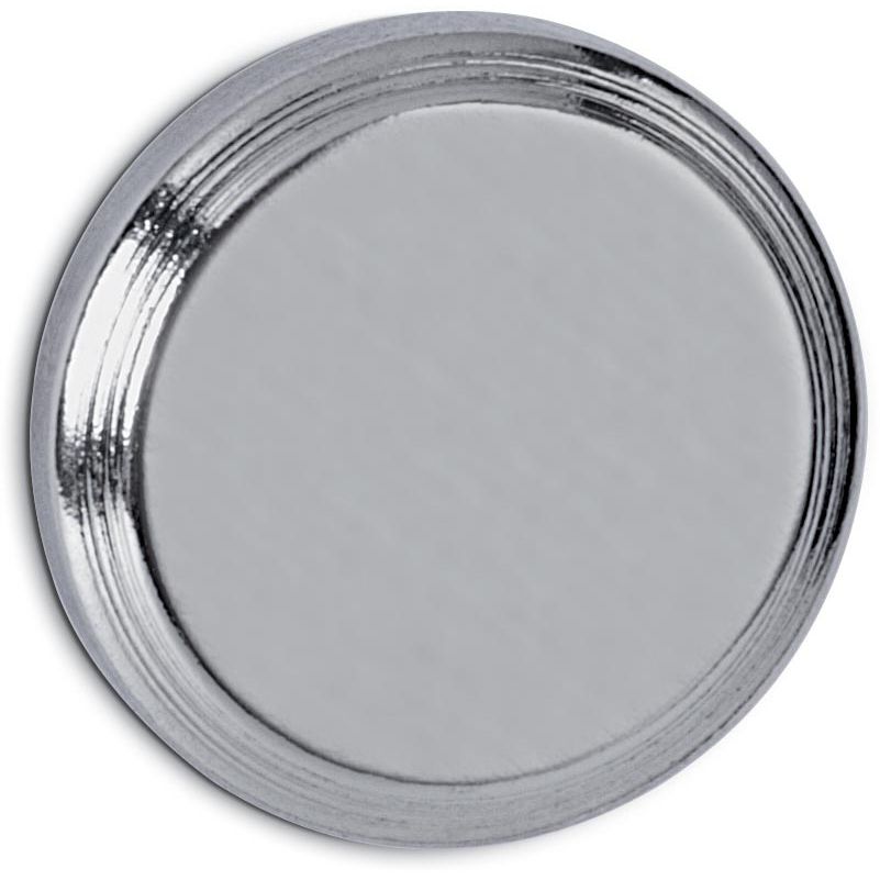 Maul -  neodymium schijfmagneet, 16 mm, trekkracht 5 kg, voor glas- en whitebord, zilver, blister van 1 stuk