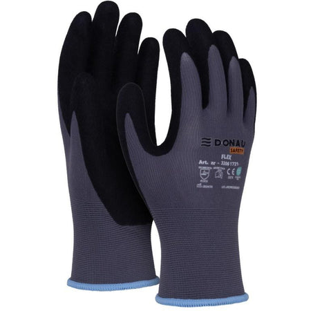 DONAU SAFETY -   veiligheidshandschoenen Flex, grijs, L, maat 9