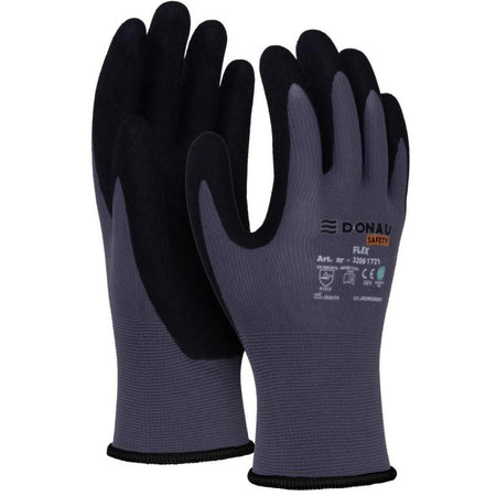 DONAU SAFETY -   veiligheidshandschoenen Flex, grijs, XL, maat 10