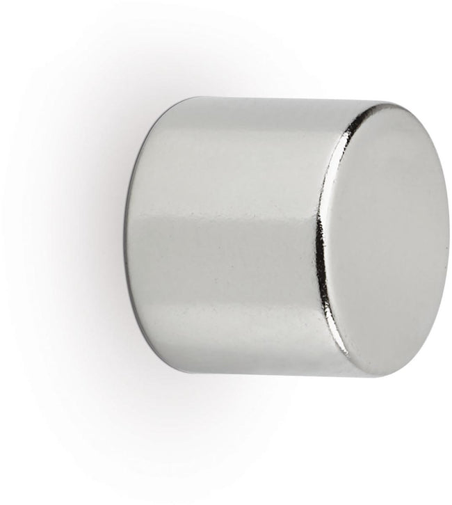 Maul - aimant cylindrique en néodyme, ft 10 x 10 x 10 mm, force de traction 4 kg, argent, blister de 10 pièces