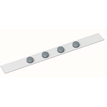 Maul -  metaalstrip Standaard lijst zelfklevend 100X5cm incl. 4 magneten, wit